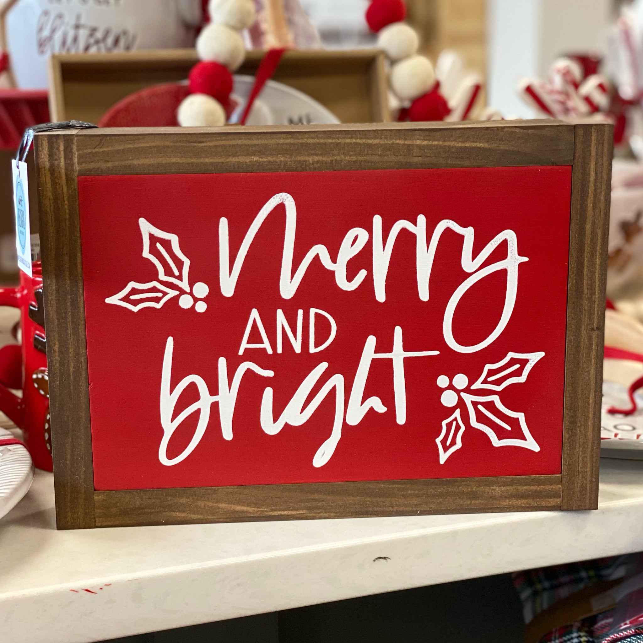 MERRY AND BRIGHT SIGN