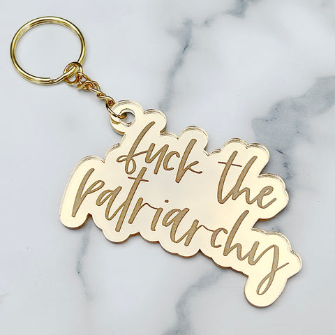 F@#k the Patriarchy Keychain